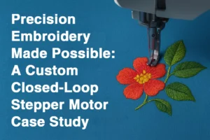 Precision Embroidery Made Possible A Custom Closed-Loop Stepper Motor Case Study