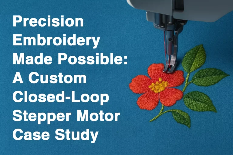 Precision Embroidery Made Possible A Custom Closed-Loop Stepper Motor Case Study